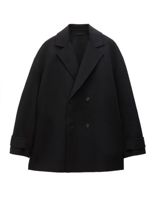 Filippa K double-breasted wool-cashmere coat - Black