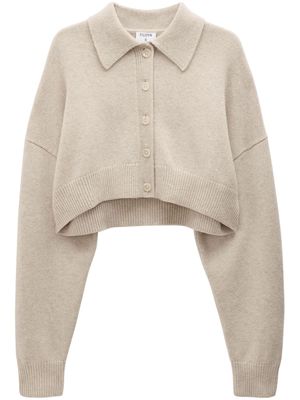 Filippa K drop-shoulder wool cropped cardigan - Neutrals
