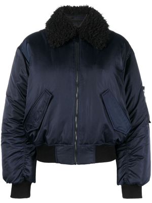Filippa K faux-shearling lining puffer jacket - Blue