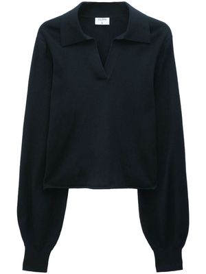 Filippa K fine-knit polo-collar jumper - Black