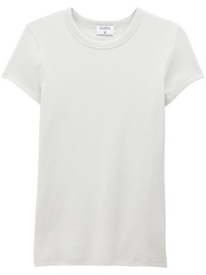 Filippa K fine-ribbed organic cotton-blend T-shirt - Grey