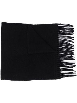 Filippa K fringe-trimmed cashmere scarf - Black
