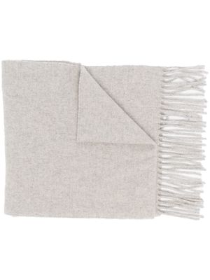 Filippa K fringe-trimmed cashmere scarf - Grey