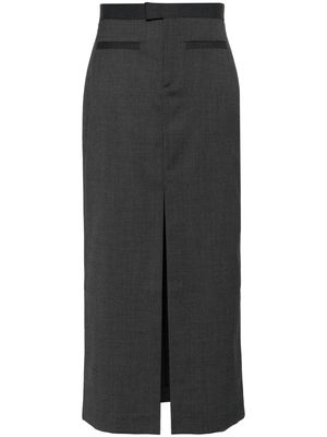 Filippa K front-slit tailored maxi skirt - Grey