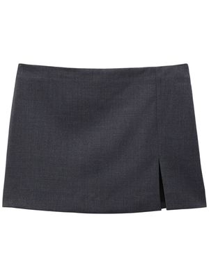 Filippa K front-slit tailored miniskirt - Grey