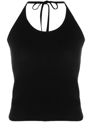 Filippa K halterneck ribbed vest - Black