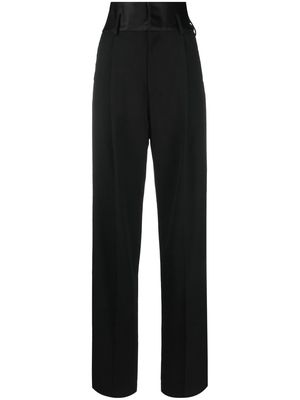 Filippa K high-waisted wool tuxedo trousers - Black
