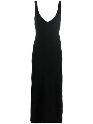 Filippa K Ingrid ribbed-knit midi dress - Black