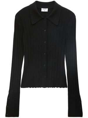Filippa K knitted flared-cuff shirt - Black