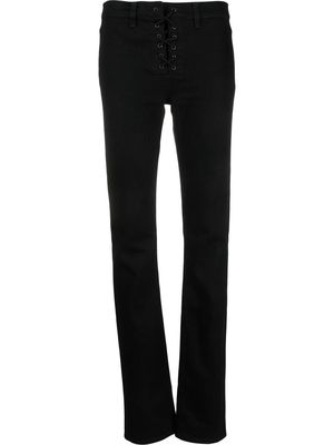 Filippa K Laced-Front skinny jeans - Black