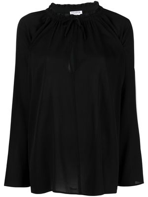 Filippa K Lila silk-blend blouse - Black