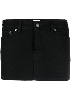 Filippa K logo-patch mini skirt - Black