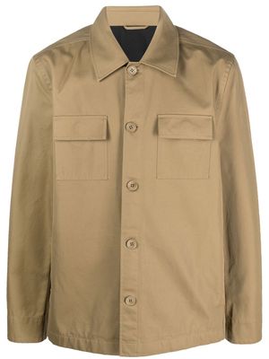 Filippa K long-sleeve button-up shirt jacket - Green