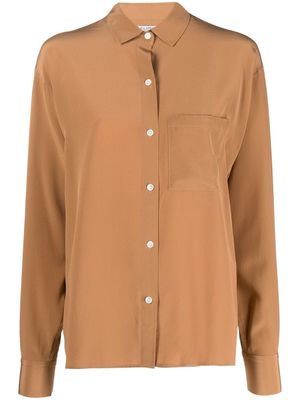 Filippa K long-sleeve silk shirt - Brown