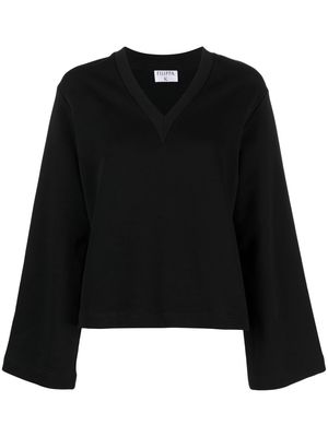 Filippa K Mara V-neck sweatshirt - Black