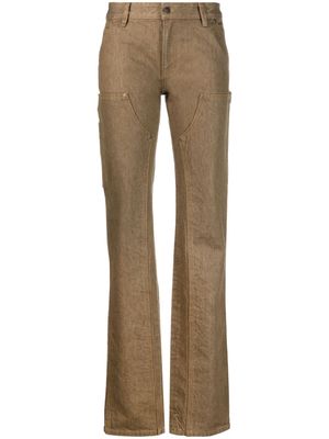 Filippa K panelled straight-leg jeans - Brown