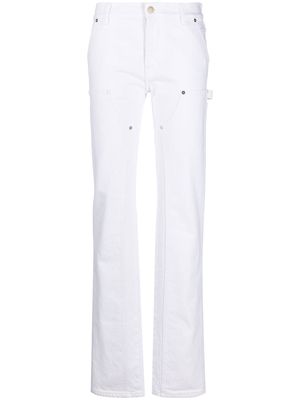 Filippa K panelled straight-leg jeans - White