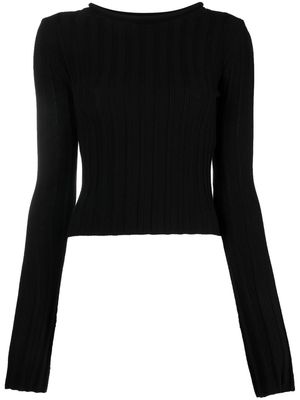 Filippa K ribbed-knit cotton jumper - Black