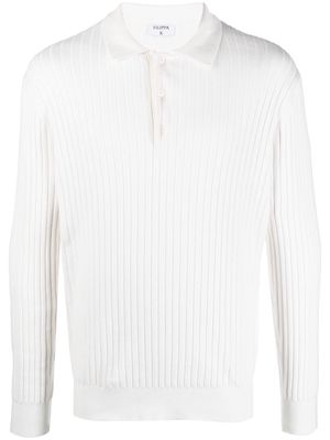Filippa K ribbed-knit polo shirt - White