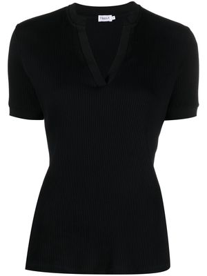 Filippa K ribbed-knit polo T-shirt - Black