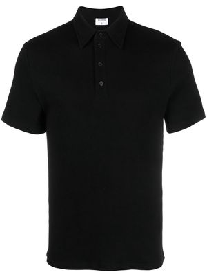 Filippa K ribbed short-sleeved polo shirt - Black