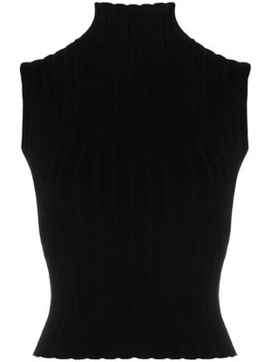 Filippa K ribbed sleeveless knitted top - Black