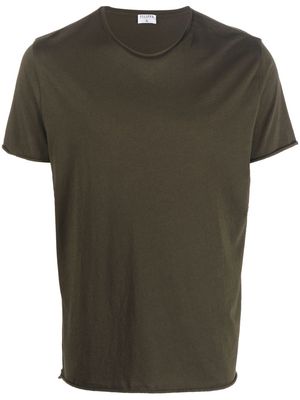 Filippa K Roll-neck organic-cotton T-shirt - Green