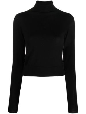 Filippa K roll-neck wool sweatshirt - Black