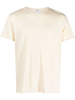 Filippa K rolled-trim short-sleeve T-shirt - Neutrals