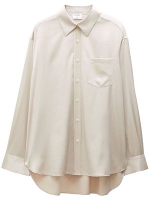 Filippa K Sammy oversized silk-satin shirt - Neutrals