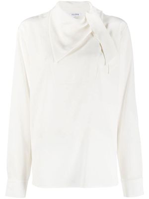 Filippa K scarf-neck silk blouse - White