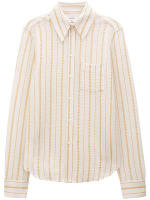 Filippa K seersucker striped organic cotton-blend shirt - Neutrals