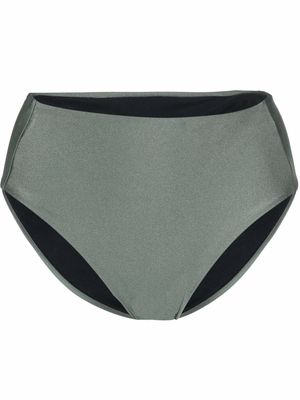 Filippa K Shimmer high-waisted bikini bottoms - Green
