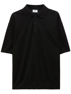 Filippa K short-sleeved mesh polo shirt - Black