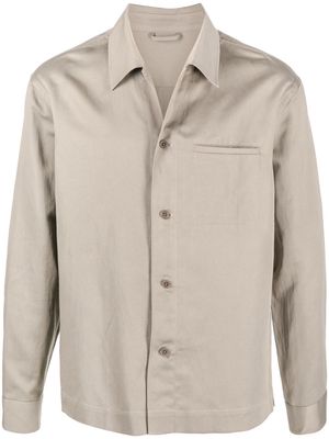 Filippa K single-breasted button overshirt - Grey