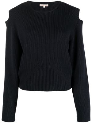 Filippa K Soft Sport cut-out detail knit jumper - Black