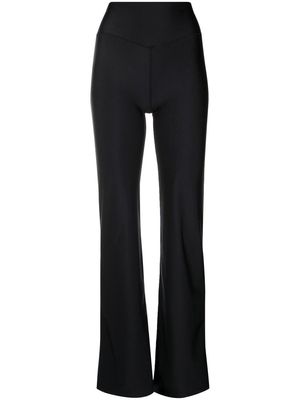 Filippa K Soft Sport shimmer-effect bootcut leggings - Black