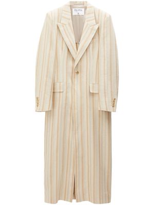 Filippa K striped blazer coat - Neutrals