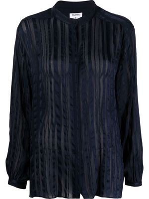 Filippa K striped long-sleeve blouse - Blue