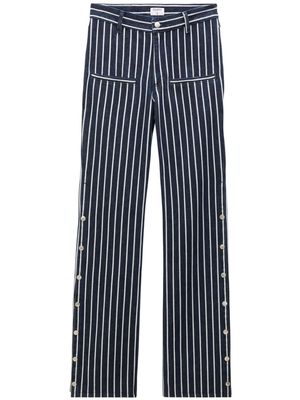 Filippa K striped side-button jeans - Blue