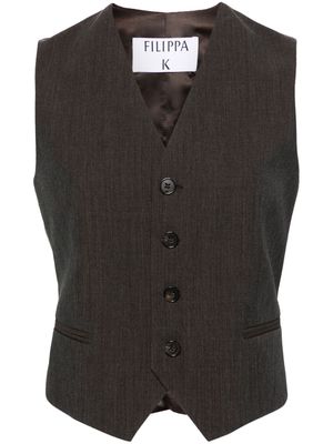 Filippa K tailored wool-blend waistcoat - Grey