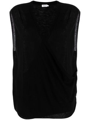 Filippa K v-neck knitted vest - Black