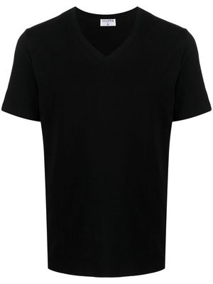 Filippa K V-neck organic-cotton T-shirt - Black