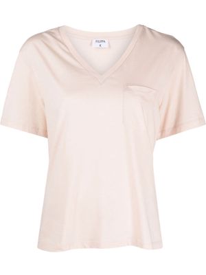 Filippa K V-neck organic-cotton T-shirt - Pink