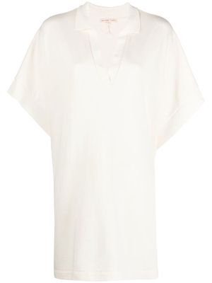 Filippa K V-neck short-sleeved shirt - Neutrals