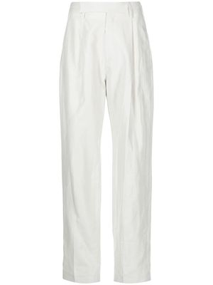 Filippa K wide-leg pleat-detail trousers - White