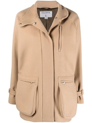 Filippa K zip-up merino-blend jacket - Neutrals