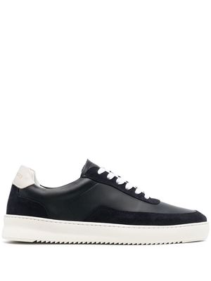 Filling Pieces low-top leather sneakers - Blue