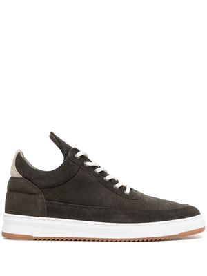Filling Pieces suede low-top sneakers - Green