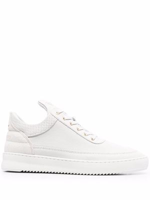 Filling Pieces Top Ripple leather trainers - White